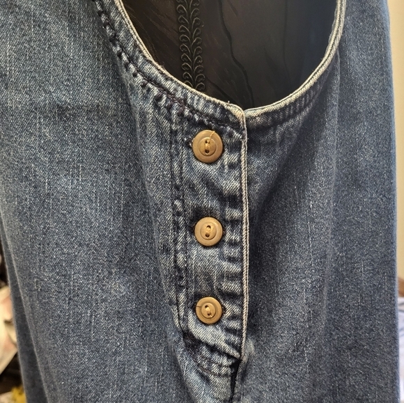 BOBBIE BROOKS Large Christmas Snowmen snow blue Jumper Maxi Vintage - Picture 8 of 13